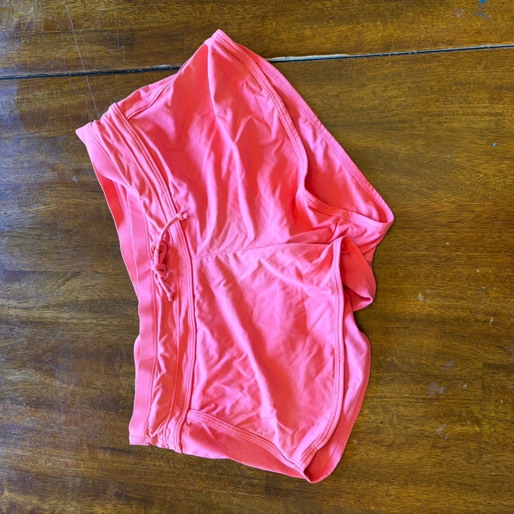 Athleta Kata Swim Short Womens S Coral Pink Board Shorts Lined